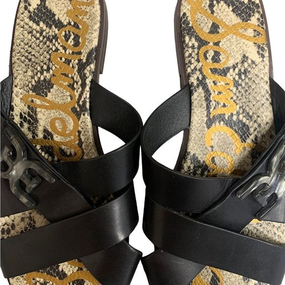 Sam Edelman Black Strappy Ezra Sandals | Size 9 - Picture 2 of 8